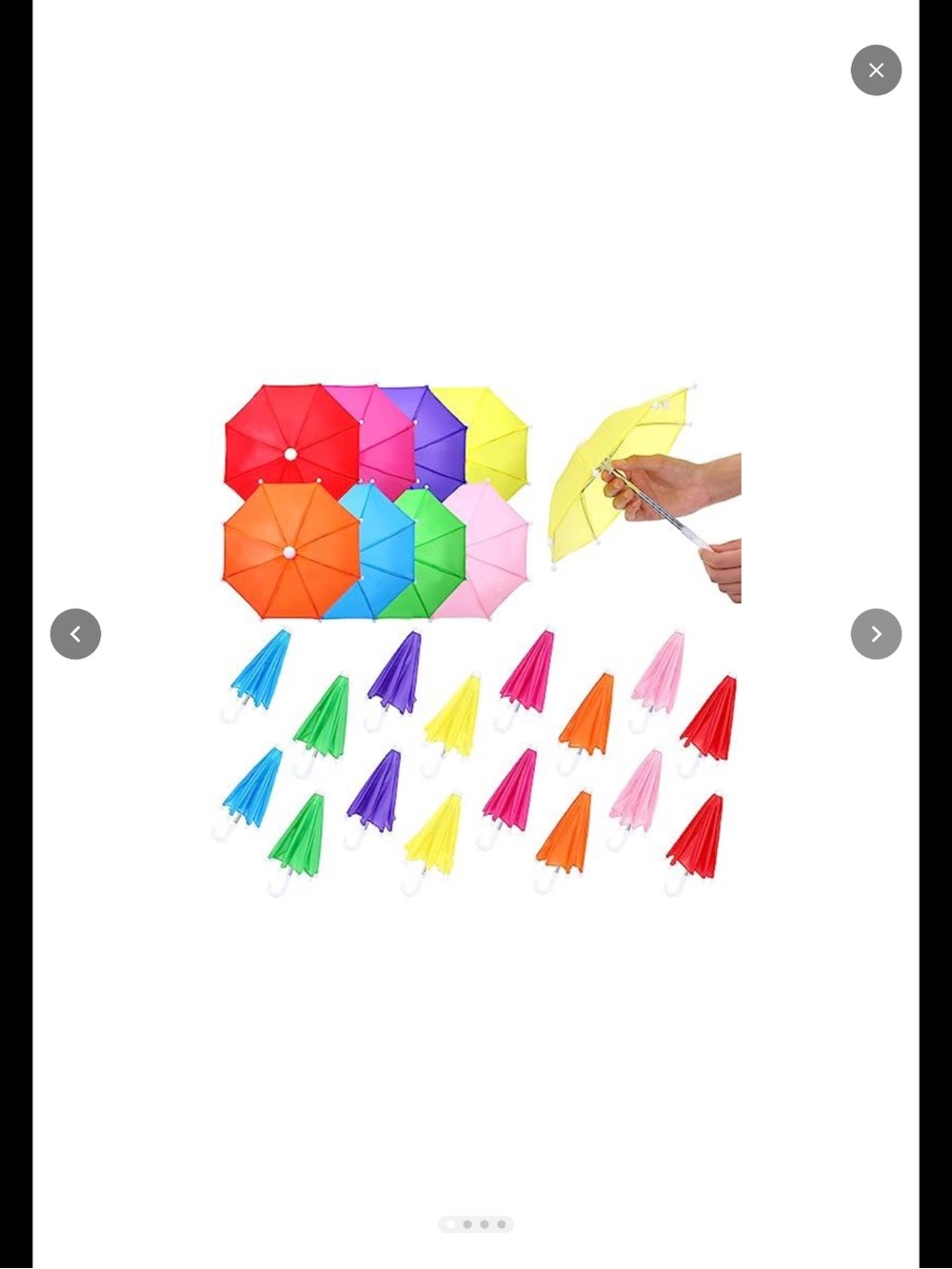 Mini Umbrellas (24 pcs., 10.8”)